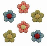 Bazooples Multi Flowers BZ108 Buttons